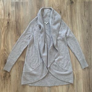 Kinross 100% L Cashmere Knit Super Soft Brown Cardigan Sweater Women's